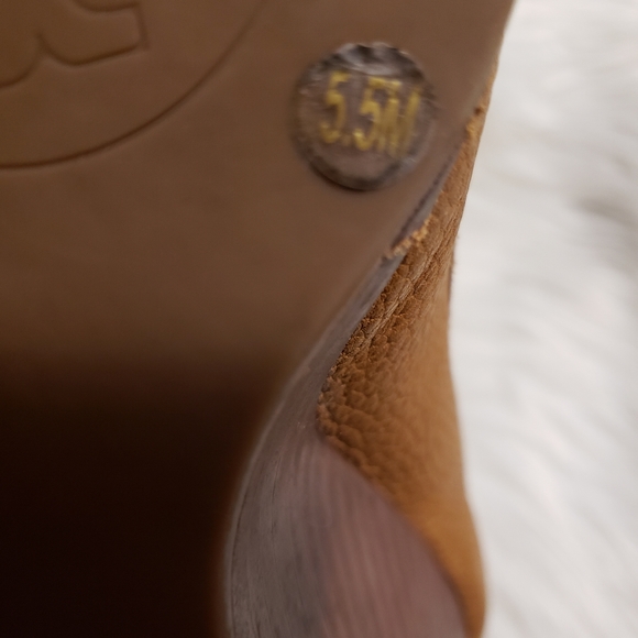 Tory BurchAmanda Open-Toe Logo Wedge Sz 5.5M - Picture 13 of 14